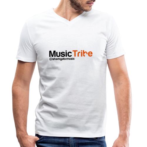 music tribe logo - Stanley/Stella Men's Organic V-Neck T-Shirt 