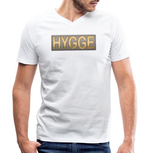 Danish Hygge Metal/gold - Stanley/Stella økologisk herre-T-shirt med V-udskæring