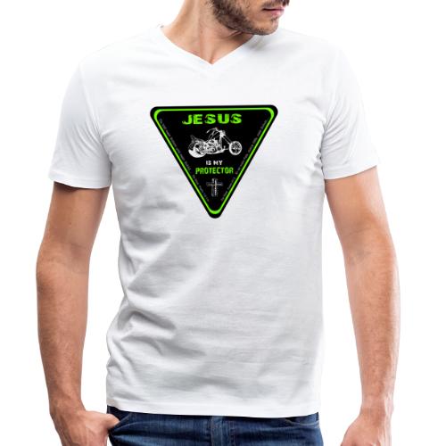 Jesus is my Protector - Stanley/Stella Männer Bio-T-Shirt mit V-Ausschnitt