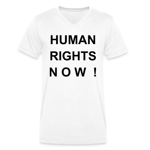 Human Rights Now! - Männer Bio-T-Shirt mit V-Ausschnitt von Stanley & Stella