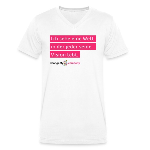 ChangeMy.Company Vision Branding - Männer Bio-T-Shirt mit V-Ausschnitt von Stanley & Stella