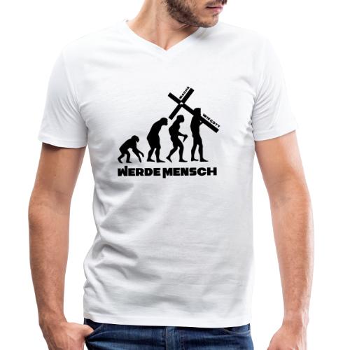 Machs wie Gott... (JESUS shirts) - Männer Bio-T-Shirt mit V-Ausschnitt von Stanley & Stella