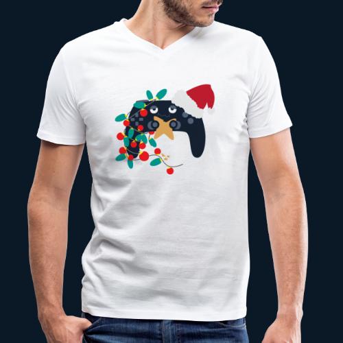 Gamer Weihnachten - Controller snackt - Stanley/Stella Männer Bio-T-Shirt mit V-Ausschnitt