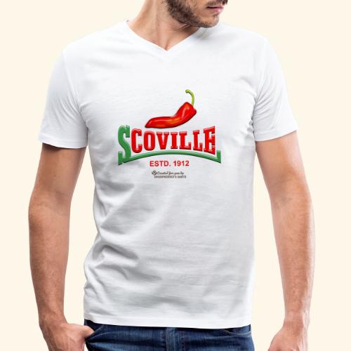 Chili Design Scoville - Männer Bio-T-Shirt mit V-Ausschnitt von Stanley & Stella