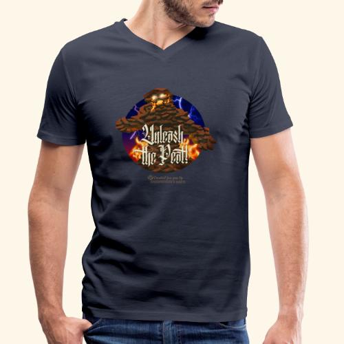 Whisky T-Shirt Design Torfmonster - Stanley/Stella Männer Bio-T-Shirt mit V-Ausschnitt