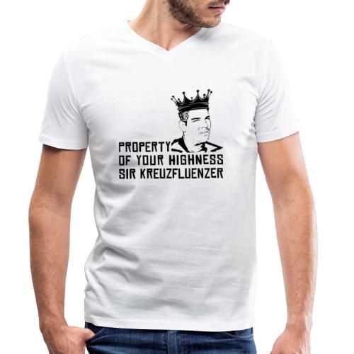 Property of your Highness Black - Stanley/Stella Männer Bio-T-Shirt mit V-Ausschnitt