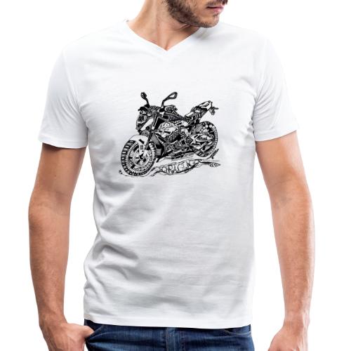 Bikerspruch - Männer Bio-T-Shirt mit V-Ausschnitt von Stanley & Stella