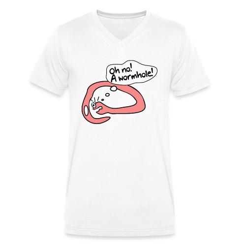 Astronomie Wissenschaft Wurmloch Nerd Wurm - Männer Bio-T-Shirt mit V-Ausschnitt von Stanley & Stella