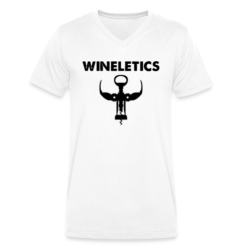 Wineletics - Wine Workout - Stanley/Stella Männer Bio-T-Shirt mit V-Ausschnitt