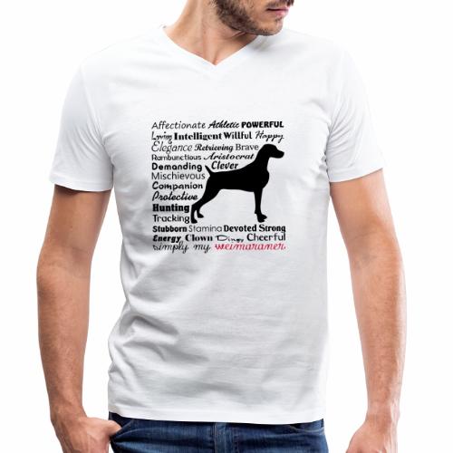 Dog Lover - Simply my weimaraner - Maglietta ecologica per uomo con scollo a V di Stanley/Stella
