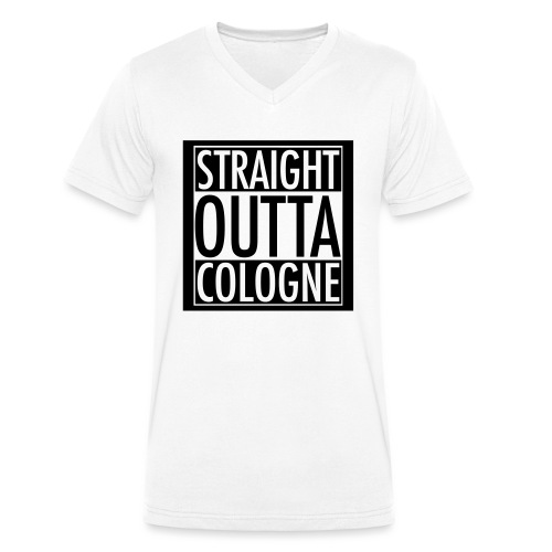 Straight Outta Cologne - Männer Bio-T-Shirt mit V-Ausschnitt von Stanley & Stella