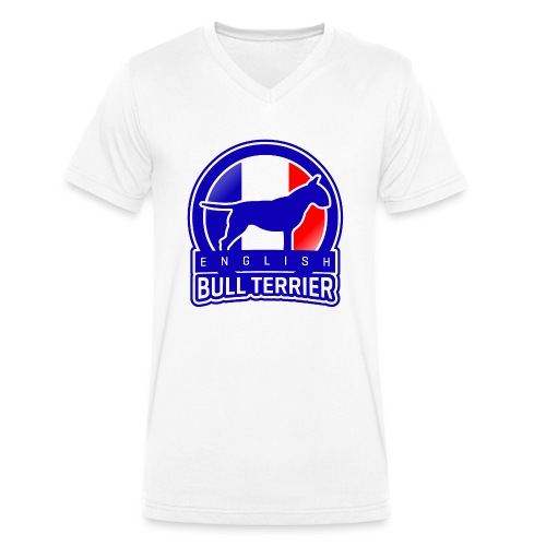Bull Terrier France - Stanley/Stella Männer Bio-T-Shirt mit V-Ausschnitt