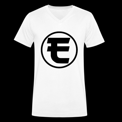 Evanus T-Shirt Wit - Mannen bio T-shirt met V-hals van Stanley & Stella