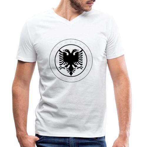 Schweiz Albanien - Stanley/Stella Männer Bio-T-Shirt mit V-Ausschnitt