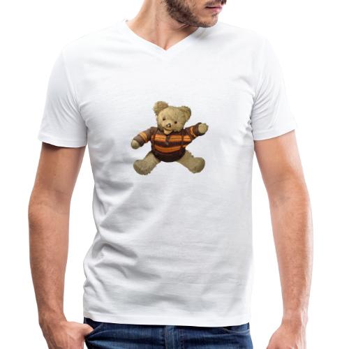 Teddybär - orange braun - Retro Vintage - Bär - Männer Bio-T-Shirt mit V-Ausschnitt von Stanley & Stella