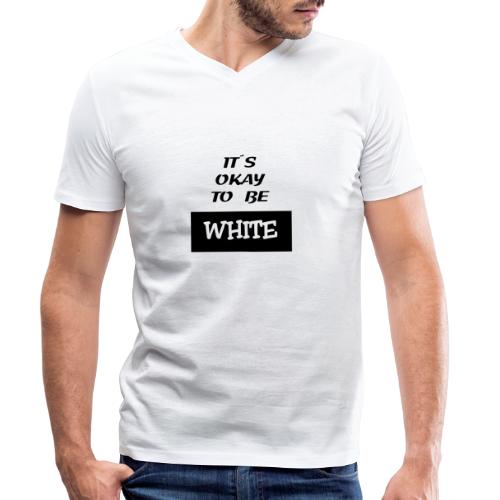 white - Stanley/Stella Men's Organic V-Neck T-Shirt 