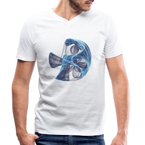 Aquarell Kunstgrafik Gemälde Bild Chaos 13834 ice - Männer Bio-T-Shirt mit V-Ausschnitt von Stanley & Stella