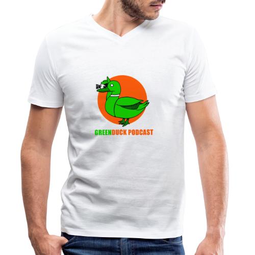 Greenduck Podcast Logo - Stanley/Stella økologisk herre-T-shirt med V-udskæring