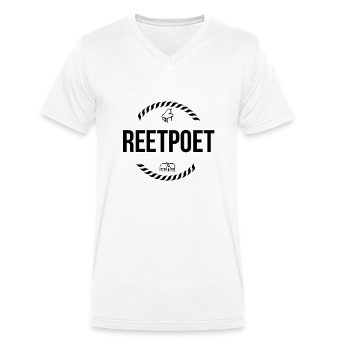 ReetPoet | Logo Schwarz - Stanley/Stella Männer Bio-T-Shirt mit V-Ausschnitt