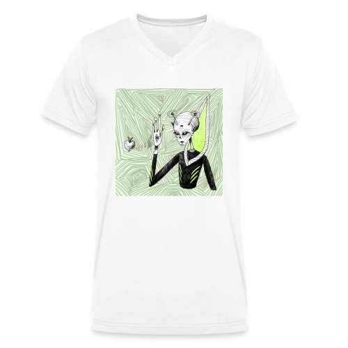 Udlændingen - Økologisk Stanley & Stella T-shirt med V-udskæring til herrer