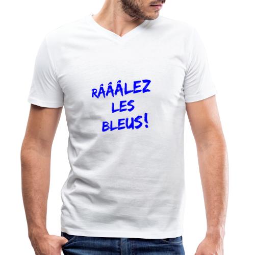 RÂLEZ LES BLEUS ! (sports, football, rugby) - Stanley/Stella økologisk T-skjorte med V-hals for menn