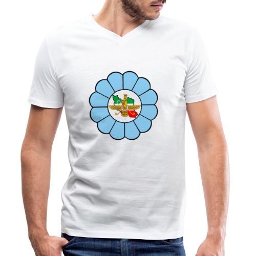 Faravahar Iran Lotus Colorful - Camiseta ecológica hombre con cuello de pico de Stanley & Stella