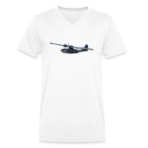 PBY Catalina - Männer Bio-T-Shirt mit V-Ausschnitt von Stanley & Stella