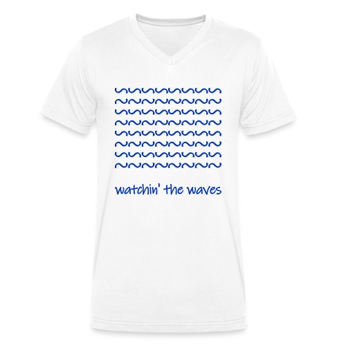 watchin the waves - Männer Bio-T-Shirt mit V-Ausschnitt von Stanley & Stella