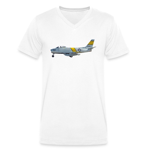 F-86 Sabre - Männer Bio-T-Shirt mit V-Ausschnitt von Stanley & Stella