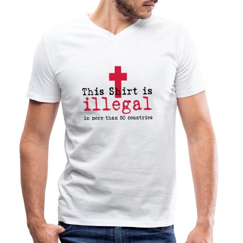 ILLEGAL - Männer Bio-T-Shirt mit V-Ausschnitt von Stanley & Stella