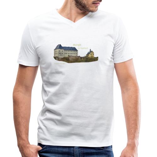Schloss Burgk Vogtland - Männer Bio-T-Shirt mit V-Ausschnitt von Stanley & Stella