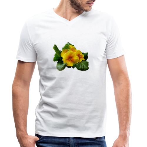 Primel Primrose Frühling - Männer Bio-T-Shirt mit V-Ausschnitt von Stanley & Stella