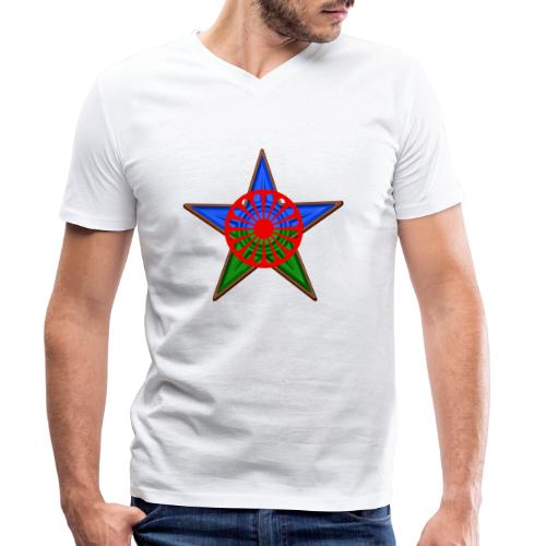 Romani barnstar - Ekologisk T-shirt med V-ringning herr från Stanley & Stella