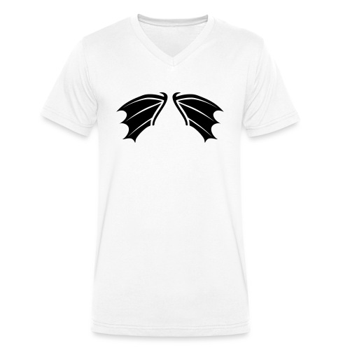 Fledermaus Flügel Bat Vampir nachtaktiv blutsauger - Stanley/Stella Männer Bio-T-Shirt mit V-Ausschnitt