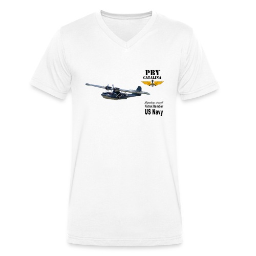 PBY Catalina - Stanley/Stella Männer Bio-T-Shirt mit V-Ausschnitt