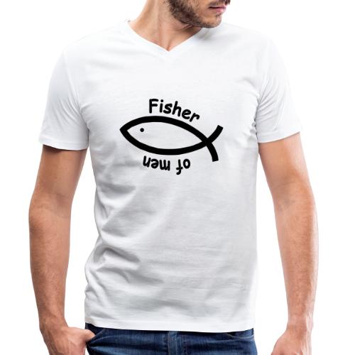 Fisher of men (JESUS shirts) - Männer Bio-T-Shirt mit V-Ausschnitt von Stanley & Stella