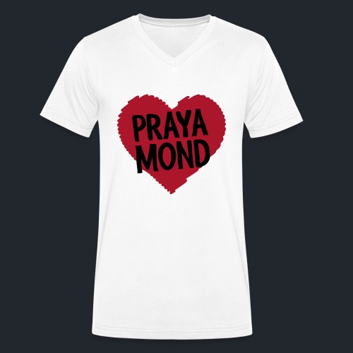 Prayamond Herz r/s - Männer Bio-T-Shirt mit V-Ausschnitt von Stanley & Stella