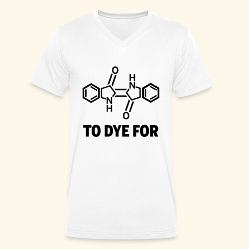 Indigo Molecule - Männer Bio-T-Shirt mit V-Ausschnitt von Stanley & Stella