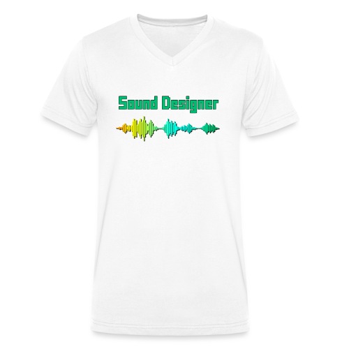 Sound designer - Økologisk Stanley & Stella T-shirt med V-udskæring til herrer