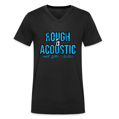 Rough & Acoustic Logo - Männer Bio-T-Shirt mit V-Ausschnitt von Stanley & Stella