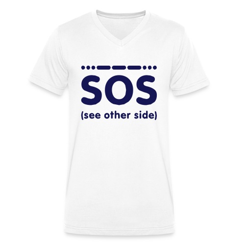 SOS - Stanley/Stella Mannen bio-T-shirt met V-hals
