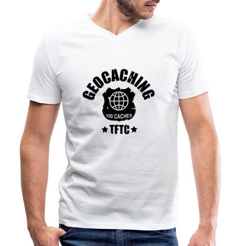 geocaching - 100 caches - TFTC / 1 color - Männer Bio-T-Shirt mit V-Ausschnitt von Stanley & Stella