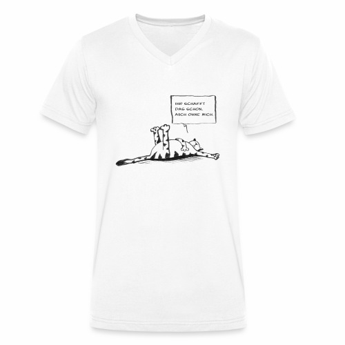 Katz - Männer Bio-T-Shirt mit V-Ausschnitt von Stanley & Stella