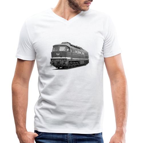 Lokomotive Baureihe 130 Reichsbahn Taigatrommel - Männer Bio-T-Shirt mit V-Ausschnitt von Stanley & Stella