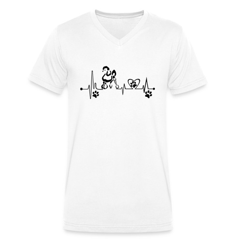 Hunde - Männer Bio-T-Shirt mit V-Ausschnitt von Stanley & Stella
