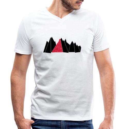 T-Shirt Mountains - Stanley/Stella Männer Bio-T-Shirt mit V-Ausschnitt