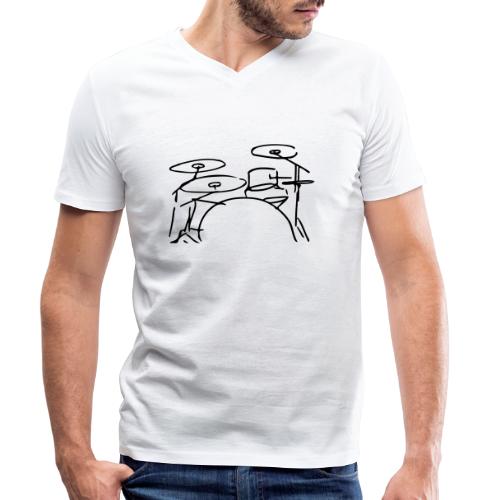 Drumset - Stanley/Stella Männer Bio-T-Shirt mit V-Ausschnitt