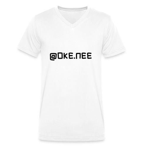 OKE_NEE-png - Mannen bio T-shirt met V-hals van Stanley & Stella