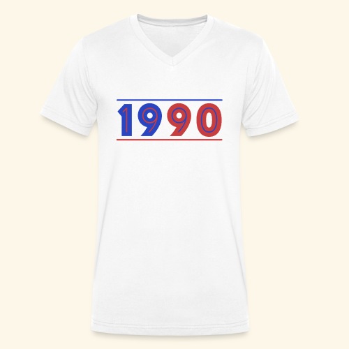 1990 design millennial nineties - Stanley/Stella økologisk herre-T-shirt med V-udskæring