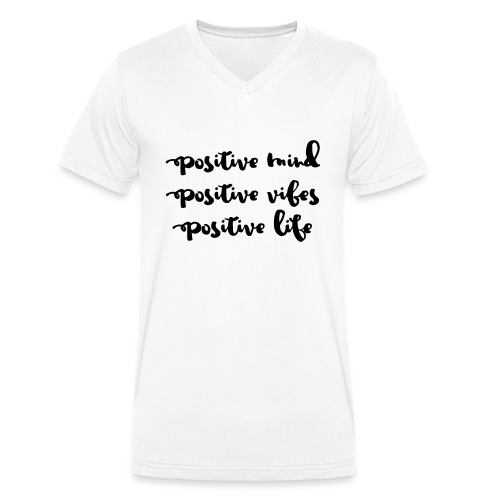 Positive Mind - Männer Bio-T-Shirt mit V-Ausschnitt von Stanley & Stella